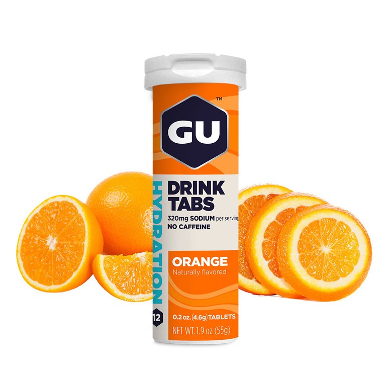 GU HYDRATION DRINK TABS ORANGE