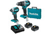 סט מברגות DTD153 + DHP484 כולל סוללות 5AH ומטען מבית MAKITA מקיטה