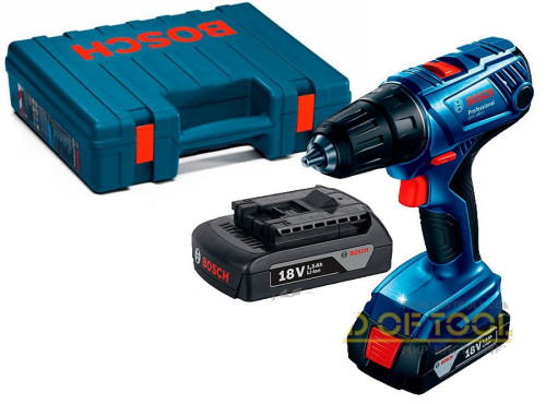 מקדחה 18V רוטטת GSB180LI זוג סוללות 2AH+מגוון מתנות