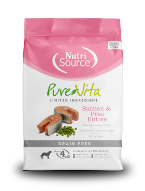 פיור ויטה לכלב ללא דגנים סלמון 1.8 ק"ג -   Pure Vita Grain Free מזון יבש לכל הגילאים