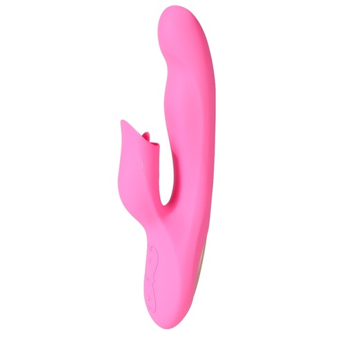 ויברטור עם לשונית לליקוק הדגדגן
