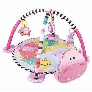 שטיח פעילות ובריכת כדורים pit toys דגם היפו ורוד