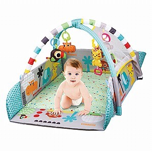 שטיח פעילות ובריכת כדורים pit toys תכלת