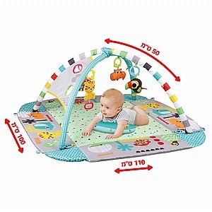 שטיח פעילות ובריכת כדורים pit toys תכלת