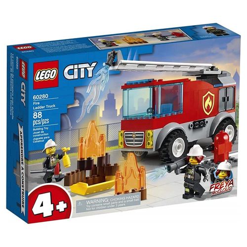 לגו סיטי כבאית עם סולם - LEGO CITY FIRE LADDER TRUCK 60280
