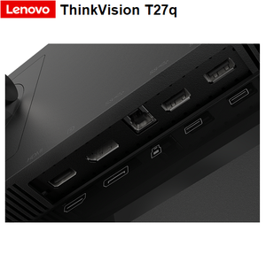 מסך 27 אינטש Lenovo ThinkVision T27q-20, רזולוציה QHD, כיוון גובה וציר Pivot