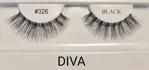 ריסים מלאכותיים דיווה DIVA משיער טבעי רב שימושי מדגם 326