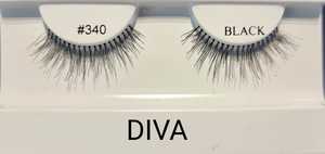 ריסים מלאכותיים דיווה DIVA משיער טבעי רב שימושי מדגם 340