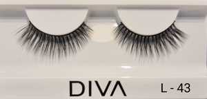 ריסים מלאכותיים דיווה DIVA משיער טבעי רב שימושי מדגם L43