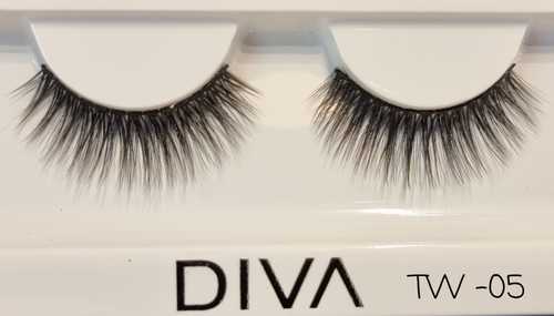 ריסים מלאכותיים דיווה DIVA משיער טבעי רב שימושי מדגם TW05
