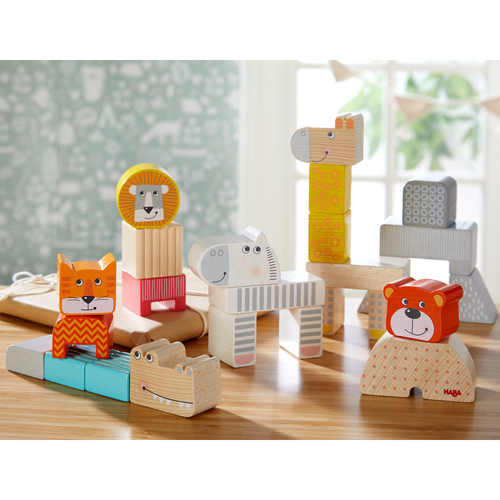 מצעד החיות -  קוביות עץ HABA