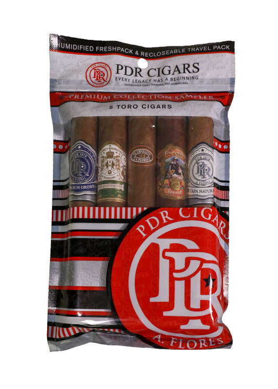 שקית לחות חמישה סיגרים PDR טורו PDR Toro Sampler 5 Pack