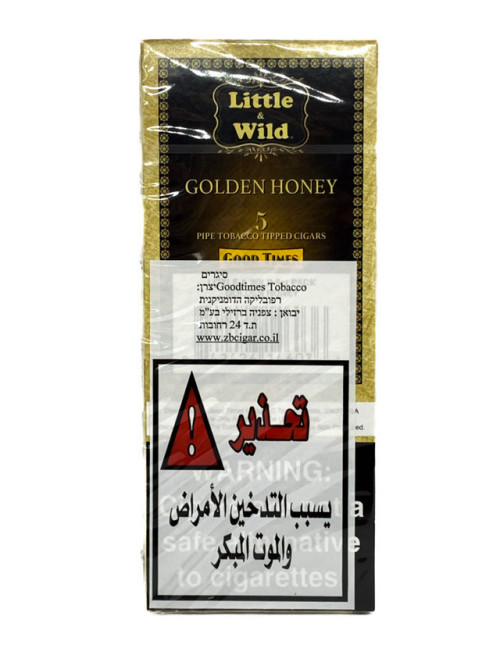 סיגר ליטל אנד ווילד דבש טיפ סיגר 5 יח' Little & Wild Tip Golden Honey