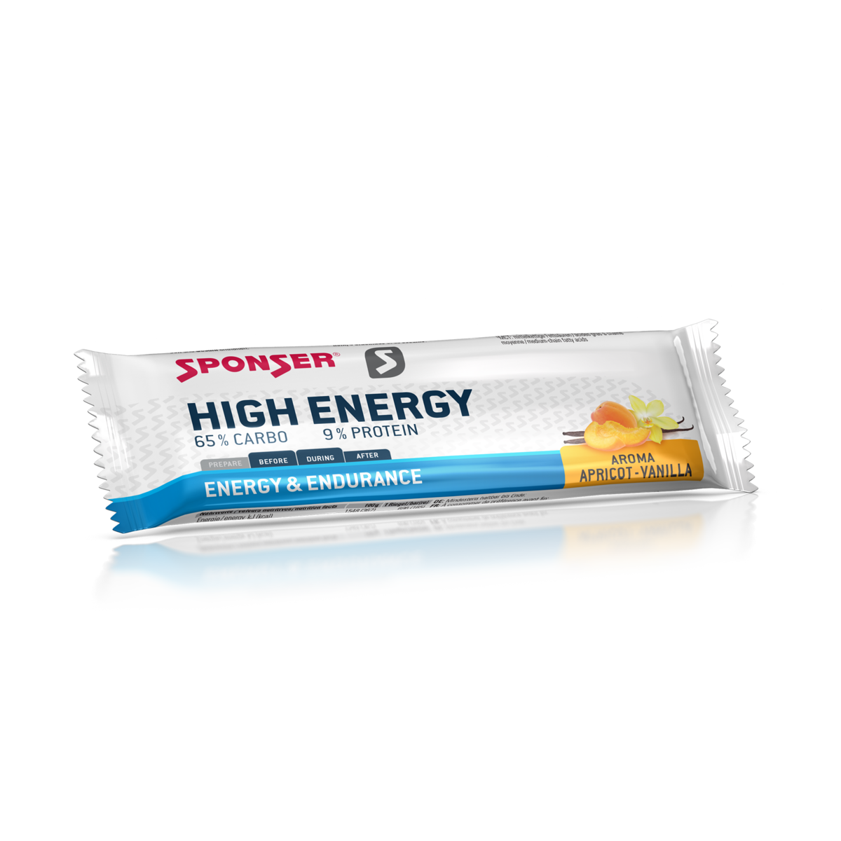 Sponser High Energy Apricot Vanilla חטיף אנרגיה בטעם משמש וניל