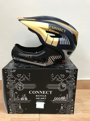 קסדה לילדים לאופנוע דגם CONNECT צהוב 