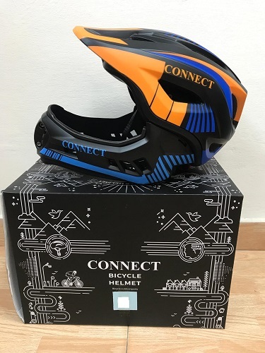 קסדה לילדים לאופנוע דגם CONNECT כתום 02225