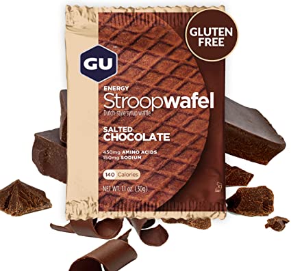 GU Stroopwafel Salted Chocolate Gluten Free בטעם שוקולד ללא גלוטן
