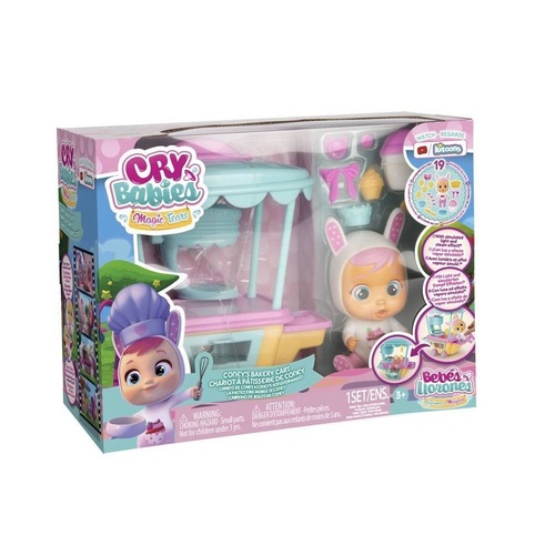 קריי בייביז - עגלת מאפייה של קוני כולל דמות 10 ס