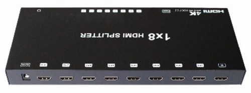 מפצל HDMI 2.0 מקצועי מוגבר HEAVY DUTY ל-8 מסכים בו זמנית, תומך 4K@60Hz + HDCP2.2