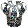 20 כתר מלכותי כסף משולב קטיפה