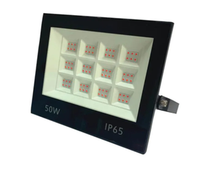 פנס הצפה לד ירוק AC 50W QUEEN שחור semicom