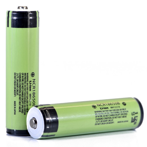 מארז 4 סוללות ליתיום נטענת 18650 מקורית 3400MAH PANASONIC ראש בליטה