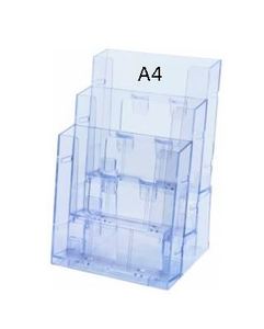 מעמד תצוגה פרספקס גודל A4 KG-311 (3 תאים)