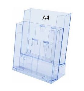 מעמד תצוגה פרספקס גודל A4 KG-310 (2 תאים)