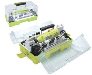  סט משחזת ציר/דרמל 130W במזוודה + 242 חלקים