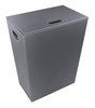 סל כביסה דמוי עור אפור ECOPELLE Hamper 