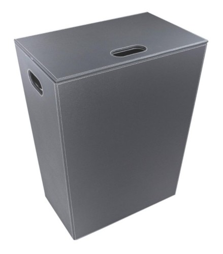 סל כביסה דמוי עור אפור ECOPELLE Hamper 
