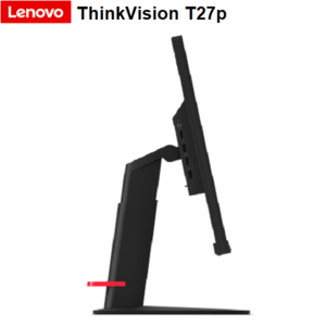 מסך 27 אינטש Lenovo ThinkVision T27p-10, רזולוציה UHD-4K, ציר Pivot, חיבורי USB-C