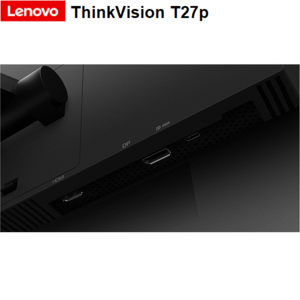 מסך 27 אינטש Lenovo ThinkVision T27p-10, רזולוציה UHD-4K, ציר Pivot, חיבורי USB-C