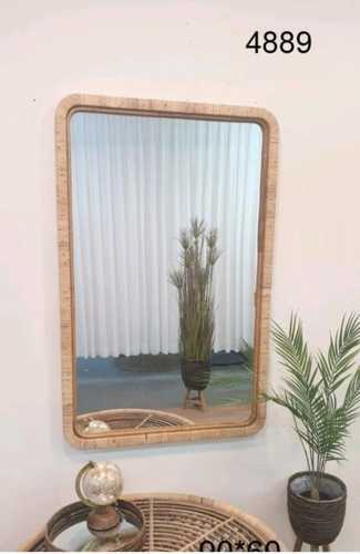 מראה מלבן עץ ורטאן 60*90 ס