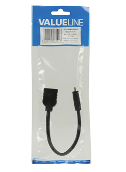 כבל מתאם HDMI נקבה למיני HDMI זכר