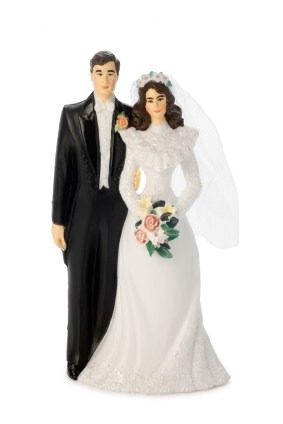 דמויות לקישוט עוגה - חתן וכלה