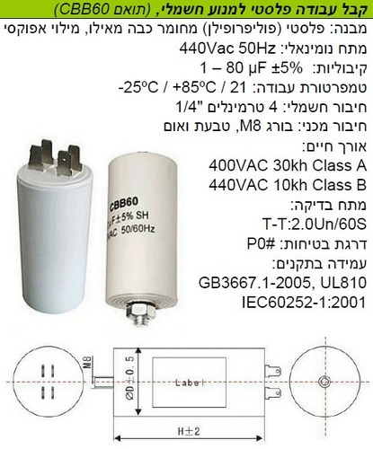 Waafa - קבל עבודה פלסטיF 440Vµ20 