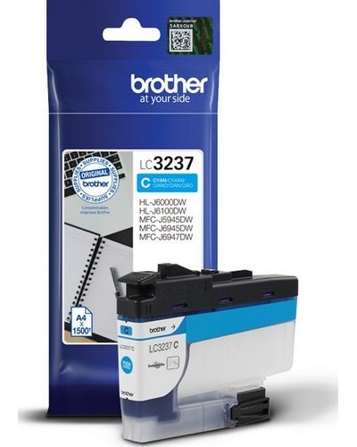 ראש דיו כחול מקורי Brother LC3237C