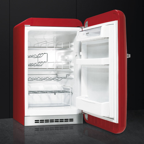 מקרר בר ביתי בעיצוב רטרו צבע אדום סמג SMEG דגם: FAB10HRR