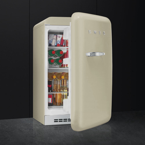 מקרר בר ביתי בעיצוב רטרו צבע קרם סמג SMEG דגם: FAB10HRP