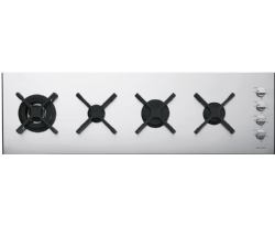 כיריים גז 120 ס"מ 4 להבות בראצה Barazza דגם 1PI12035SLVE סדרת SELECT נירוסטה