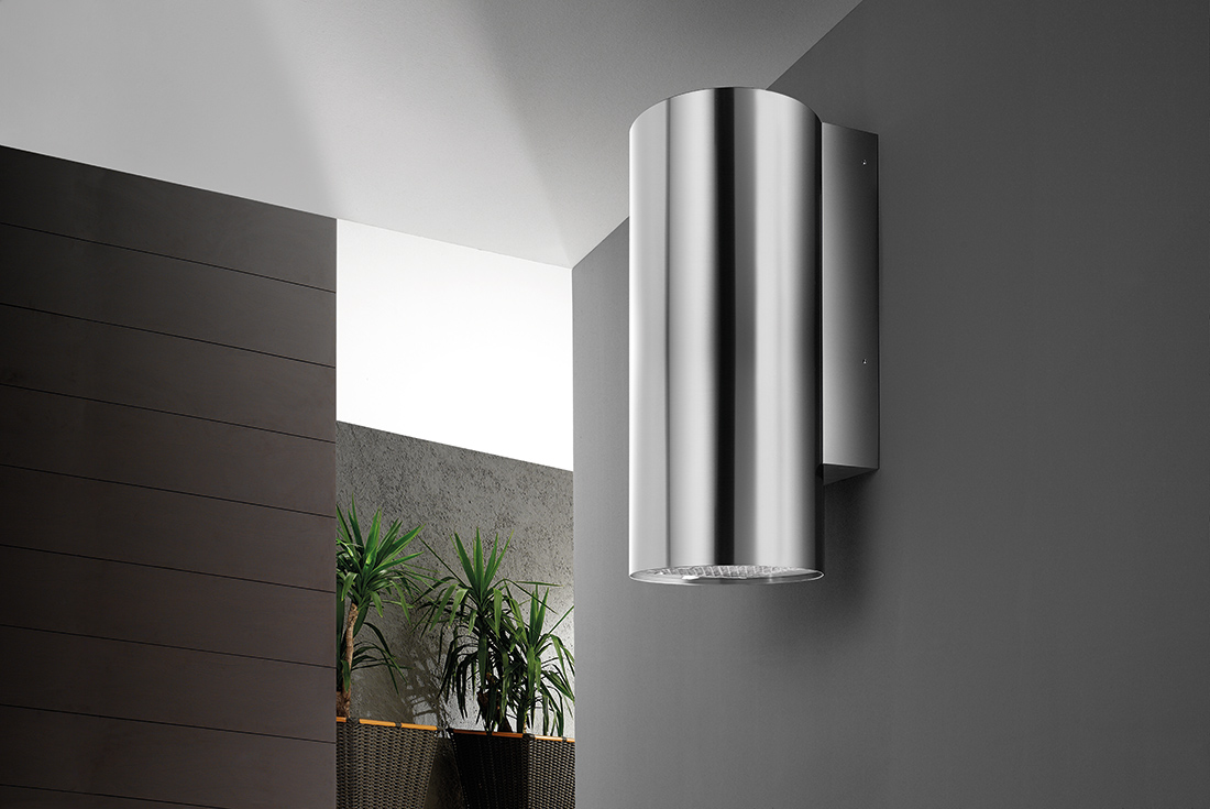 קולט אדים צינור צמוד קיר 39 ס"מ נירוסטה Airone דגם: ITACA WALL