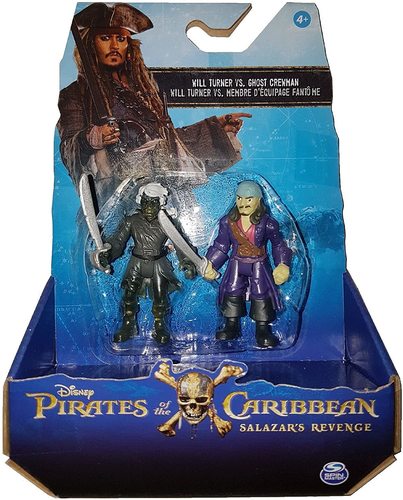 שתי דמויות פעולה משודדי הקאריביים 5 - וויל טרנר ורוח הקרומן