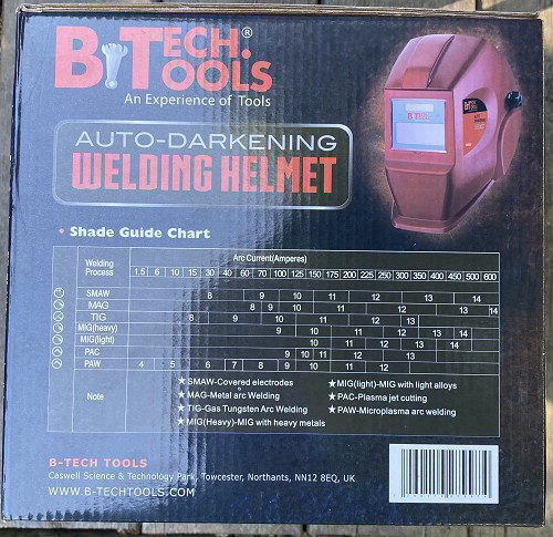 מסיכת ריתוך אלקטרונית B-TECH