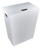 סל כביסה מעויינים לבן ECOPELLE Hamper 