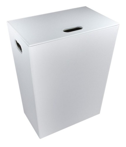 סל כביסה מעויינים לבן ECOPELLE Hamper 
