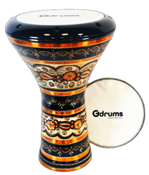 דרבוקה נחושת מקצועית בעיצוב אותנטי EC-GE17 מבית Gdrums