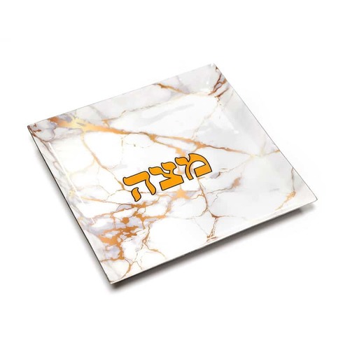 מגש מצה נירו’ שיש שחור 22/22 ס”מ