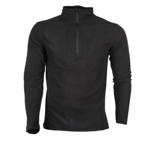 חולצת מיקרופליז לגבר שחור מידה HALF ZIPPER L גונטצ'ר