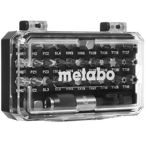 סט 32 חלקים ביטים עם מוביל Metabo
